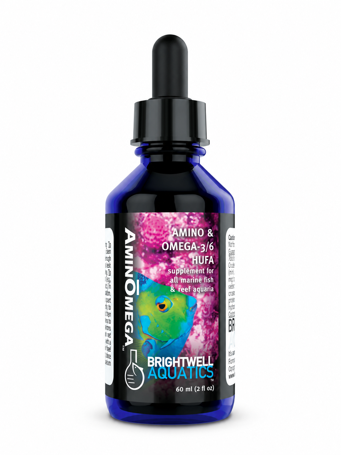 Brightwell Aquatics AminOmega 60 mL marine food enrichment supplement