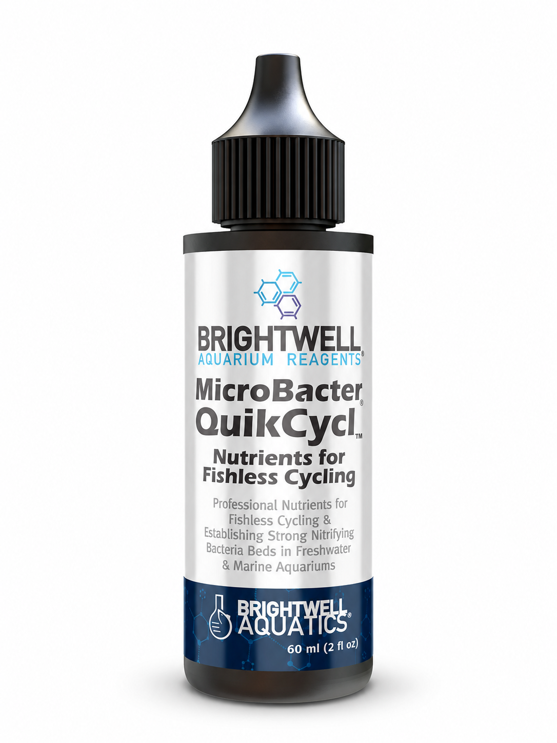 Brightwell Aquatics MicroBacter QuikCycl 60 mL fishless cycling solution