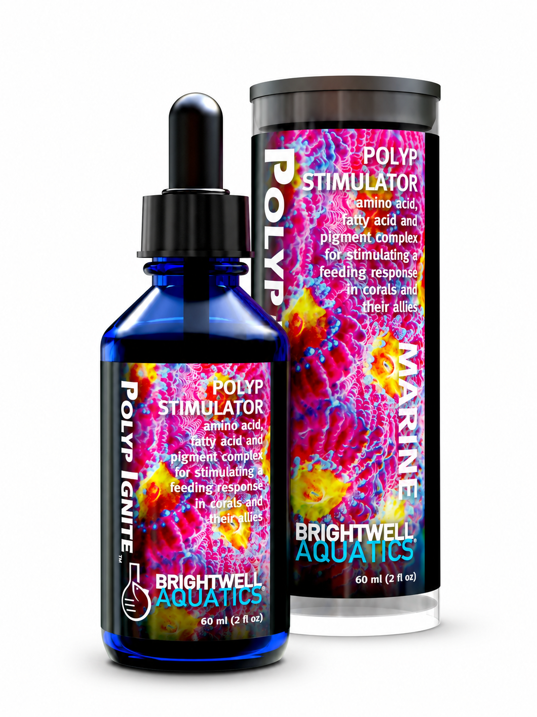 Brightwell Aquatics Polyp Ignite 60 mL liquid coral feeding supplement