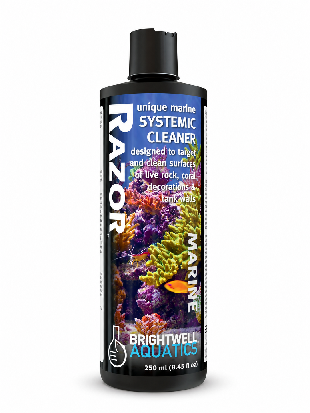 Brightwell Aquatics Razor Marine 125 mL marine aquarium cleaner bottle