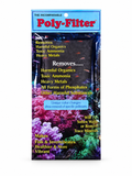 Poly-Bio-Marine Poly-Filter single chemical filtration pad measuring 4 by 8 inches